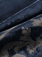 Frame Navy Luxury Rug 150 X 240