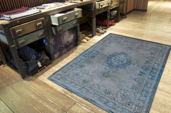 Grey Turquoise Rug