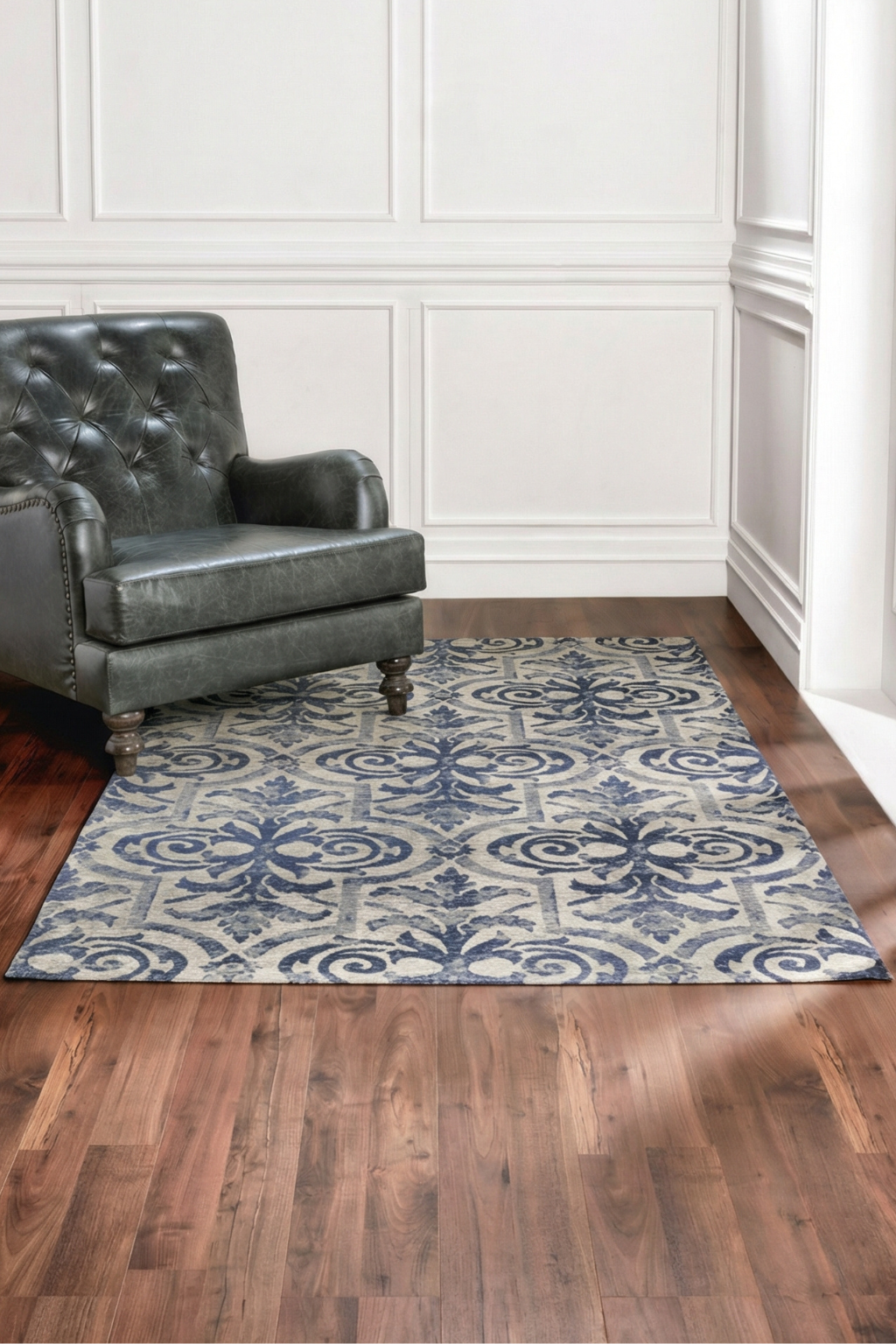 Ayshiyan Navy Rug 160 X 230