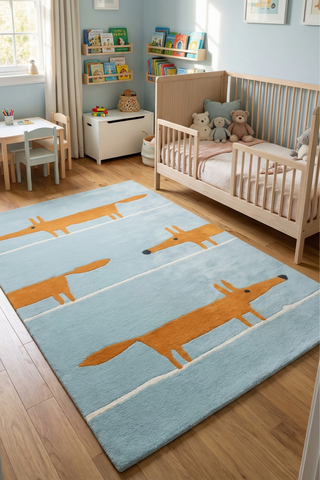 Fox Aqua Rug 140 x 200